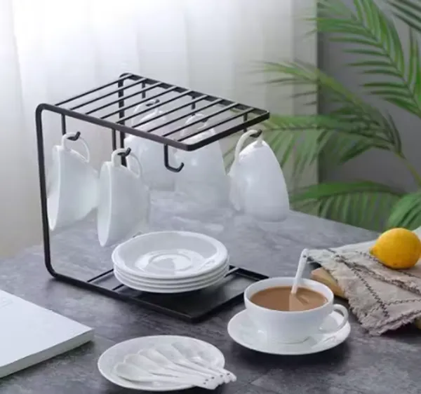 Metal_Modern_Solid_Cup_Saucer_Holder_Stand_With_6_Hooks