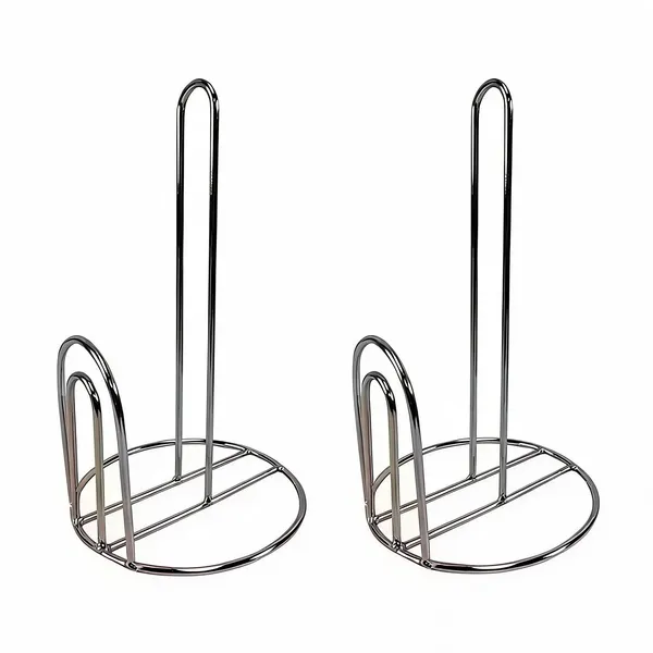 Stainless_Steel_Modern_Solid_Kitchen_Paper_Towel_Holder_Stand_-_Pack_of_2