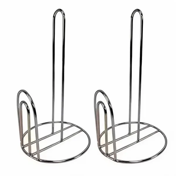 Stainless_Steel_Modern_Solid_Kitchen_Paper_Towel_Holder_Stand_-_Pack_of_2