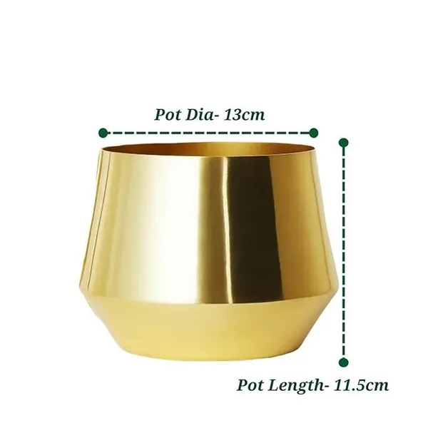 Metal_Modern_Solid_Gold_Tapered_Indoor_Planter_Pot