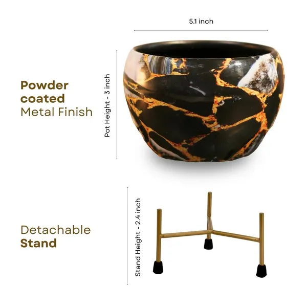 Contemporary_Marble_Print_Planter_With_Gold_Metal_Stand