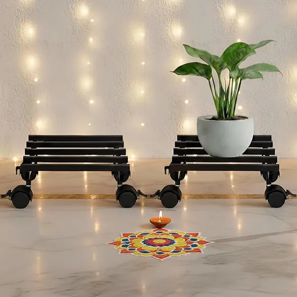 Metal_Black_Round_Rolling_Plant_Caddy_With_Wheels_Pack_Of_2