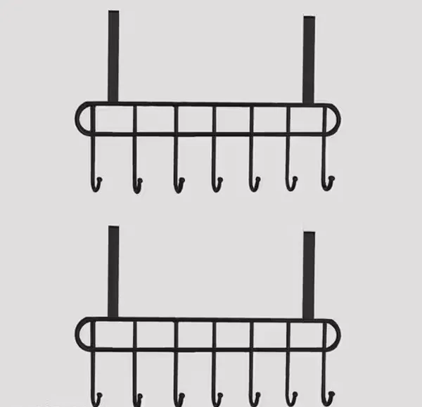 Metal_Black_Grid_Over_Door_Hook_Rack_Organizer_Pack_Of_2