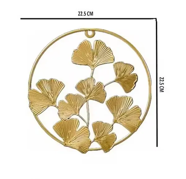Metal_Gold_Ginkgo_Leaf_Circular_Wall_Decor_Set_Of_2