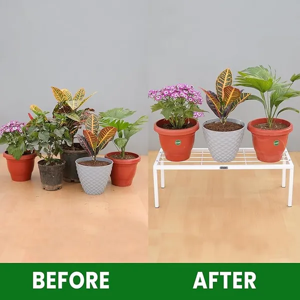 Metal_White_Powder_Coated_Solid_Outdoor_Plant_Stand