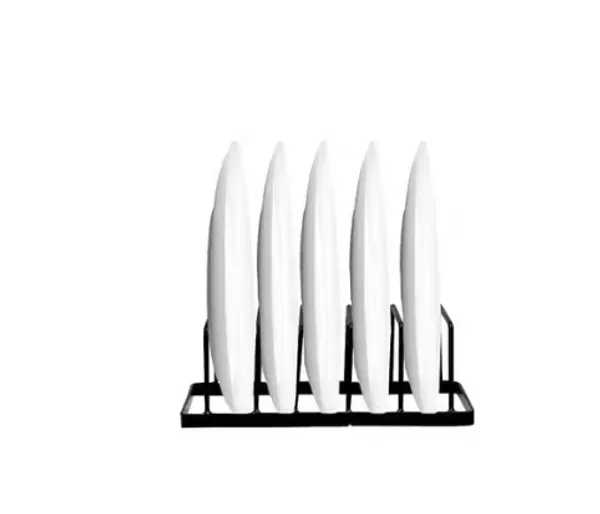 Metal_Modern_Solid_6-Slot_Plate_Lid_Cutting_Board_Storage_Stand