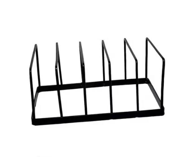 Metal_Modern_Solid_6-Slot_Plate_Lid_Cutting_Board_Storage_Stand