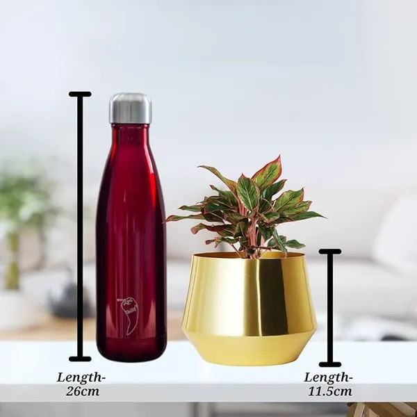 Metal_Modern_Solid_Gold_Tapered_Indoor_Planter_Pot