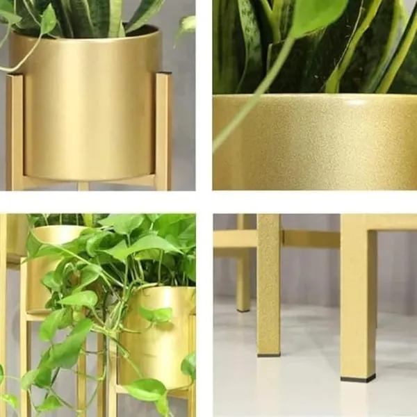 Metal_Gold_Cylindrical_Indoor_Garden_Planter_With_Stand_Set_Of_3