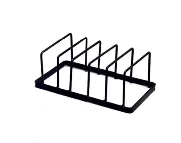 Metal_Modern_Solid_6-Slot_Plate_Lid_Cutting_Board_Storage_Stand