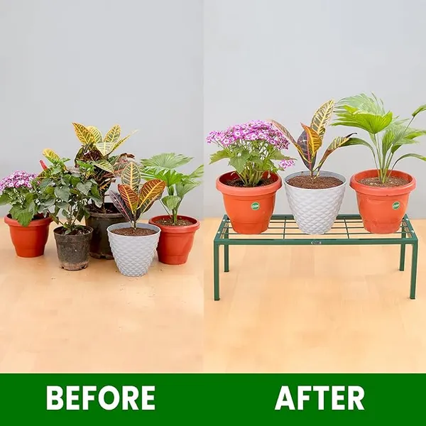 Metal_Green_Powder_Coated_Solid_Outdoor_Plant_Stand