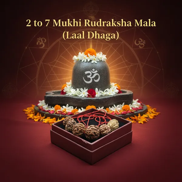 2_To_7_Mukhi_Rudraksha_Mala_Red_Thread