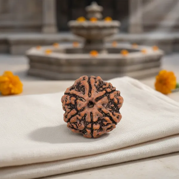 6_Mukhi_Rudraksha_Mala_Lal_Dhaga