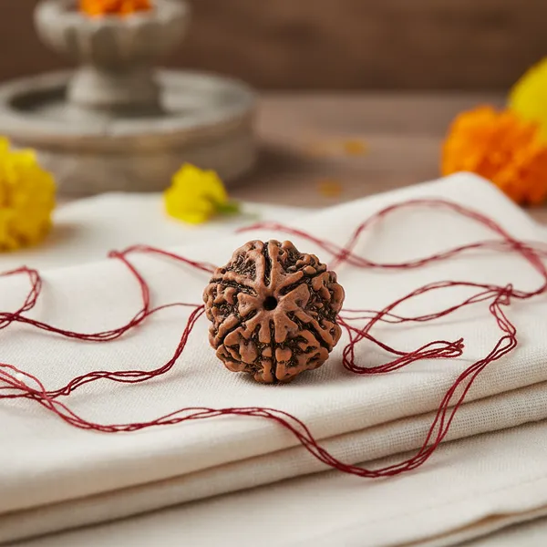 6_Mukhi_Rudraksha_Mala_Lal_Dhaga