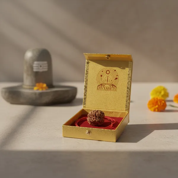 4_Mukhi_Rudraksha_Mala_Lal_Dhaga