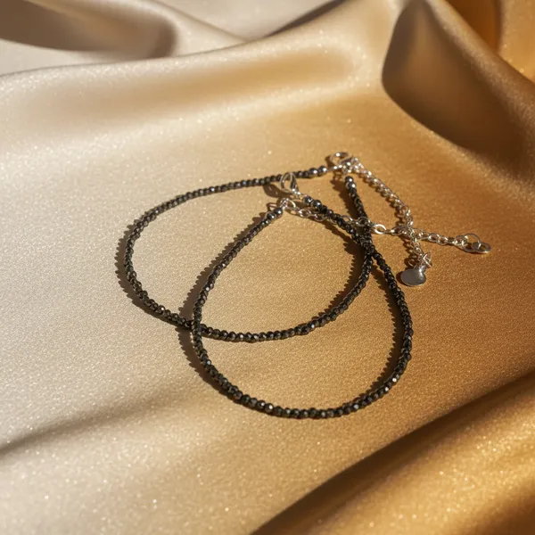 Grey_Pyrite_Stone_Anklet_For_Unisex