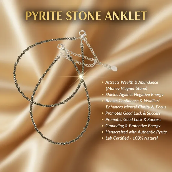 Grey_Pyrite_Stone_Anklet_For_Unisex