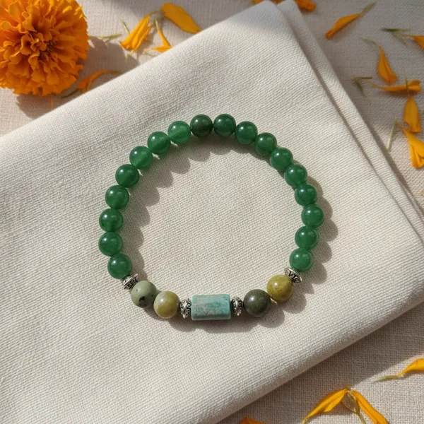 Gemini_Zodiac_Green_Aventurine_Milky_Quartz_Bracelet