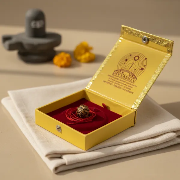 4_Mukhi_Rudraksh_With_Silver_Cap