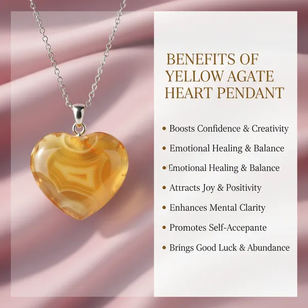 Multicolour_Yellow_Agate_Heart_Pendant_For_Unisex