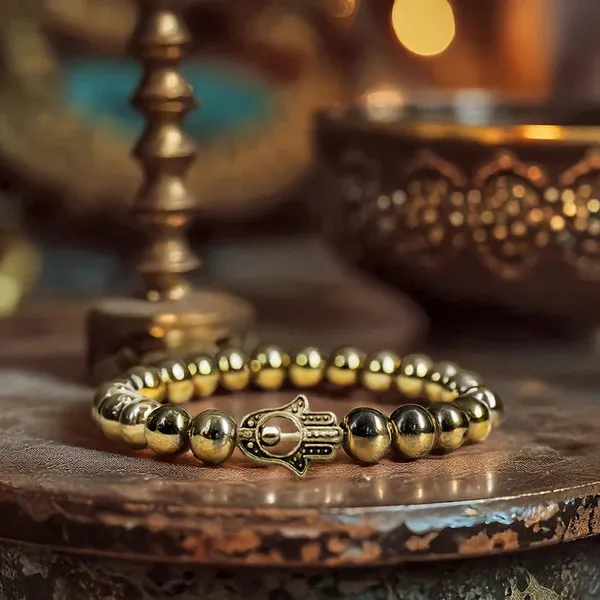 Yellow_Money_Shield_Bracelet_For_Women