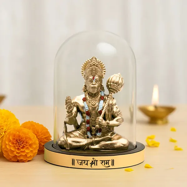 Gold_Shakti_Bal_Hanuman_Murti_For_Home_And_Office