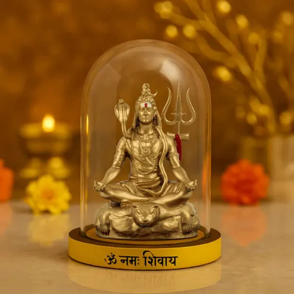 Golden_Shiv_Shakti_Murti_For_Unisex