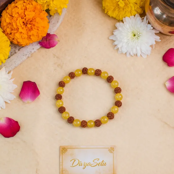 Yellow_Aventurine_Bracelet_With_5_Mukhi_Rudraksha
