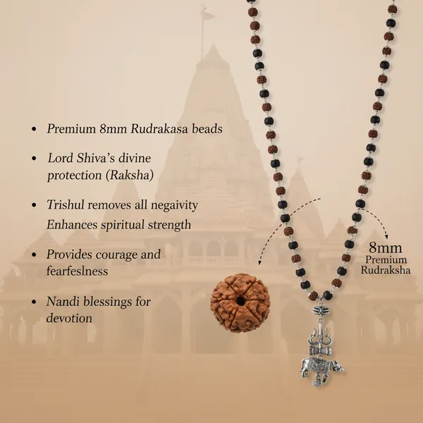 Shiv_Raksha_Karungali_Rudraksha_Mala_With_Trishul_Nandi_Pendant