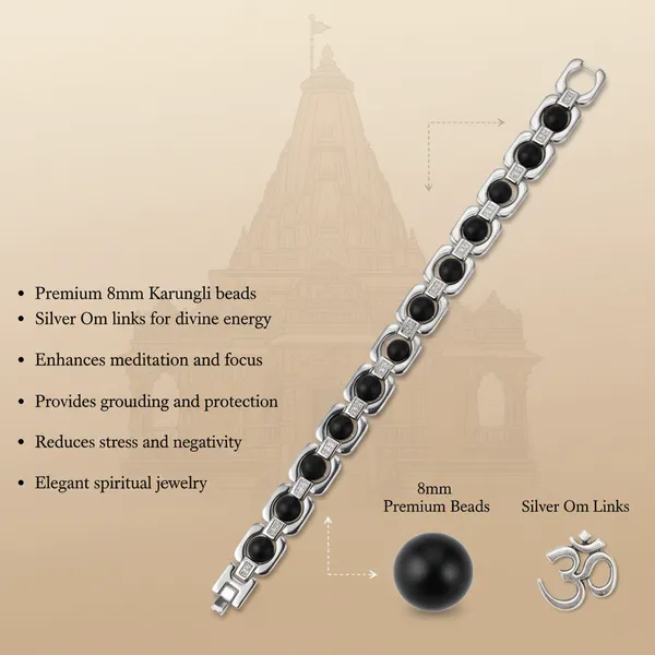 Metal_Karungali_Bracelet_Silver