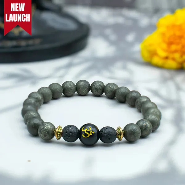 Raw_Pyrite_Bracelet_With_Om_Bead