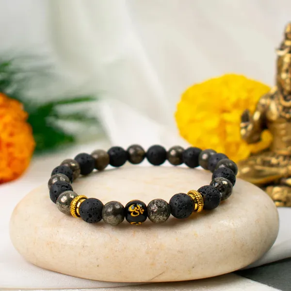 Black_Wealth_Om_Pyrite_Bracelet_For_Unisex
