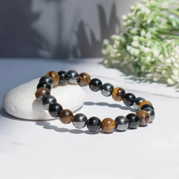 Black_And_Brown_Triple_Protection_Bracelet_For_Unisex