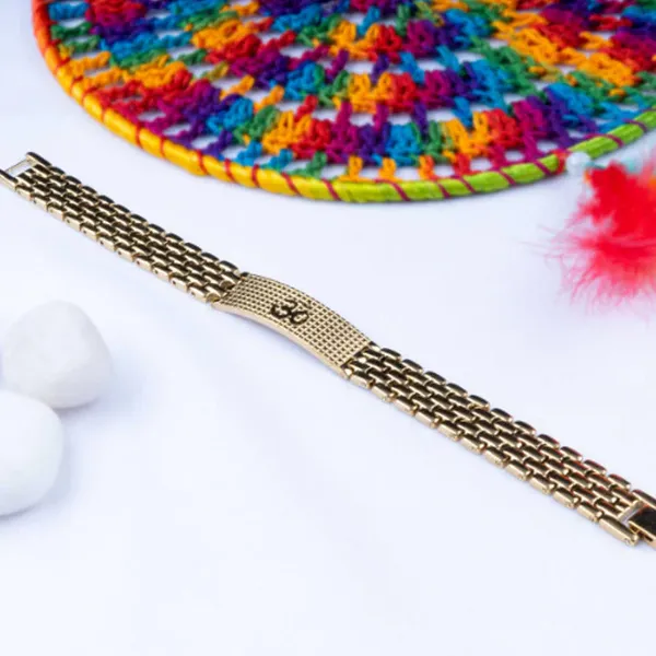 Golden_Om_Stainless_Steel_Bracelet_For_Unisex