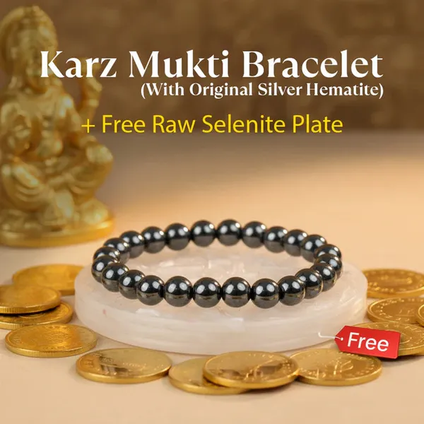 Karz_Mukti_Bracelet_With_Free_Raw_Selenite_Plate