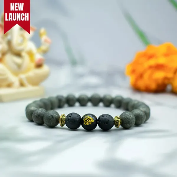 Raw_Pyrite_Bracelet_With_Ganesh_Bead