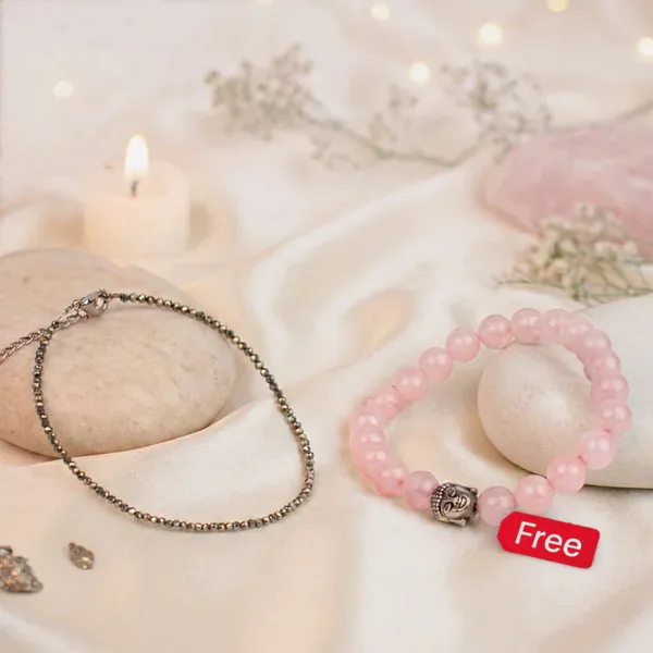 Pyrite_Anklet_With_Free_Rose_Quartz_Bracelet