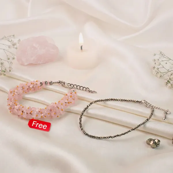 Pyrite_Anklet_With_Free_Rose_Quartz_Chips_Bracelet