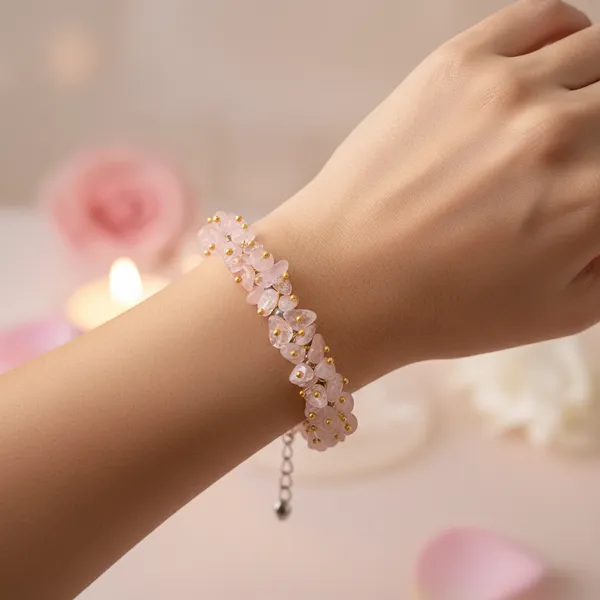Love_Attraction_Chips_Bracelet_With_Free_Raw_Selenite_Plate