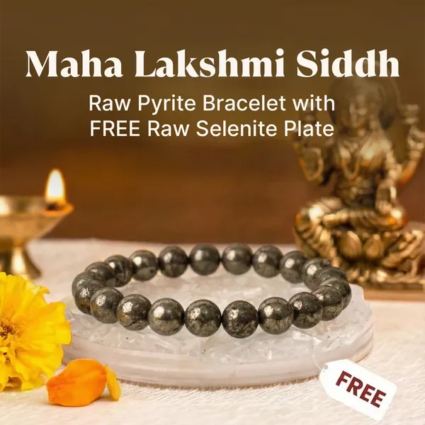 Maha_Lakshmi_Siddhi_Raw_Pyrite_Bracelet_With_Free_Raw_Selenite_Plate