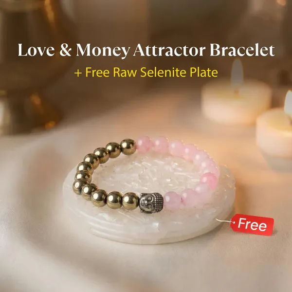 Love_Money_Attractor_Bracelet_With_Free_Raw_Selenite_Plate