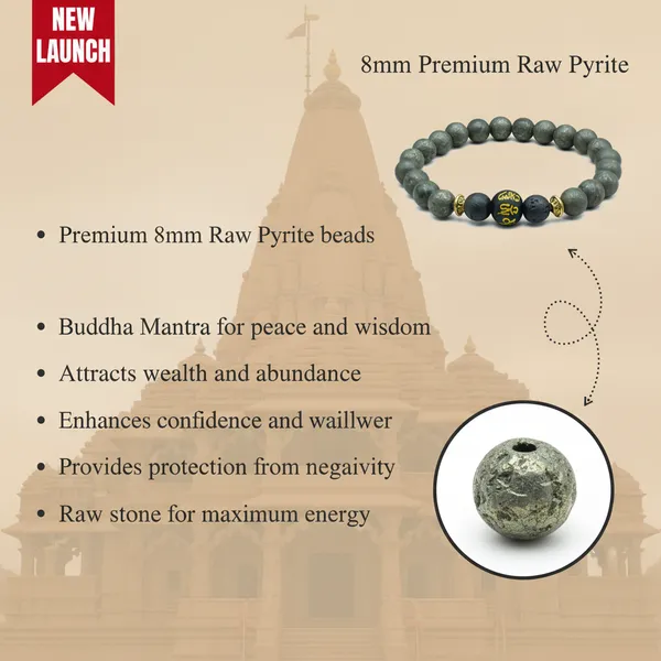 Raw_Pyrite_Bracelet_With_Buddha_Mantra