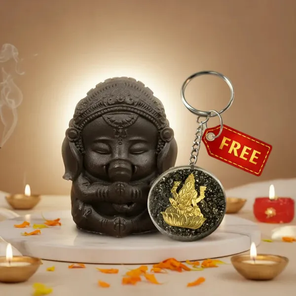 Pyrite_Bal_Ganesha_Idol_With_Free_Lakshmi_Ji_Keychain