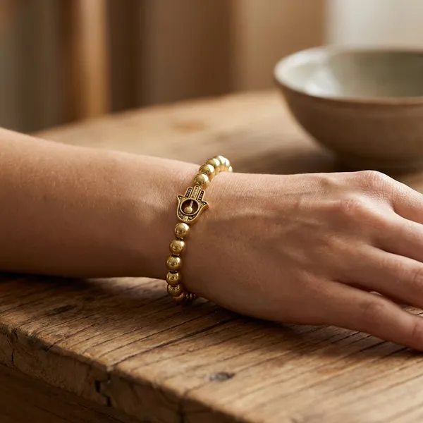 Yellow_Money_Shield_Bracelet_For_Women