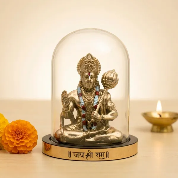 Gold_Shakti_Bal_Hanuman_Murti_For_Home_And_Office
