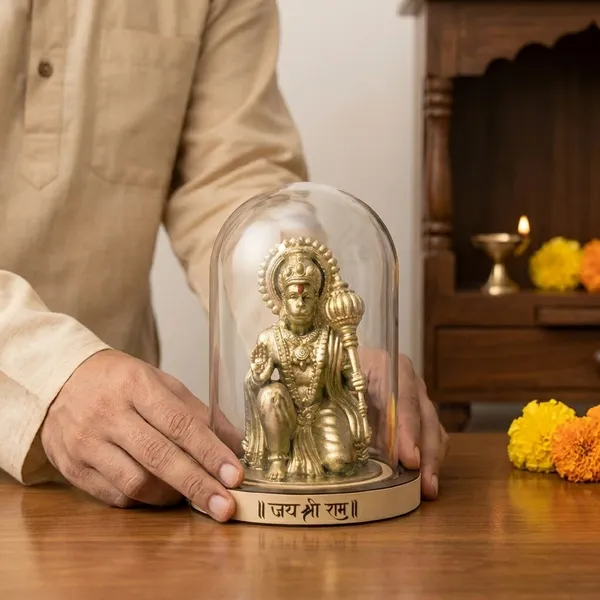 Gold_Sankat_Mochan_Hanuman_Murti_For_Home_And_Office