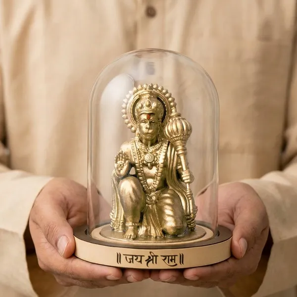 Gold_Sankat_Mochan_Hanuman_Murti_For_Home_And_Office