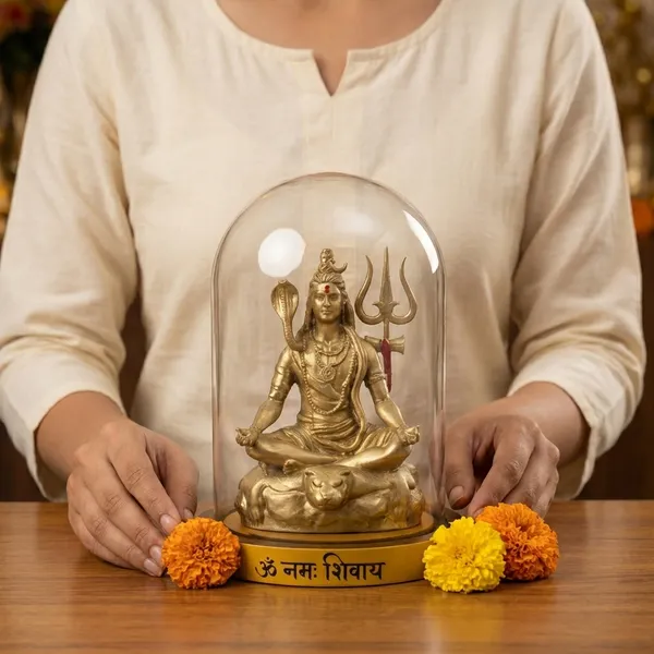 Golden_Shiv_Shakti_Murti_For_Unisex