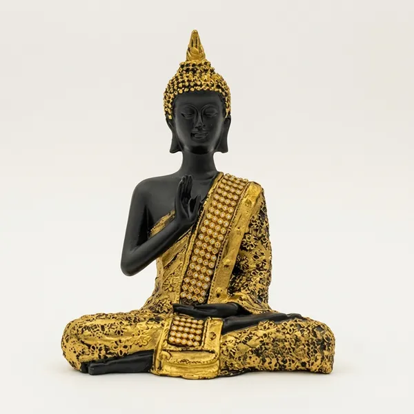 Grey_Meditating_Buddha_Murti_For_Unisex