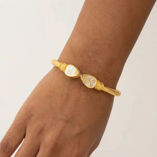 Golden_Gold_Plated_Vel_Kada_For_Unisex